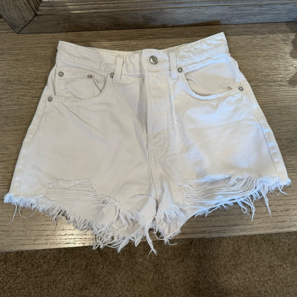 Zara white shorts
